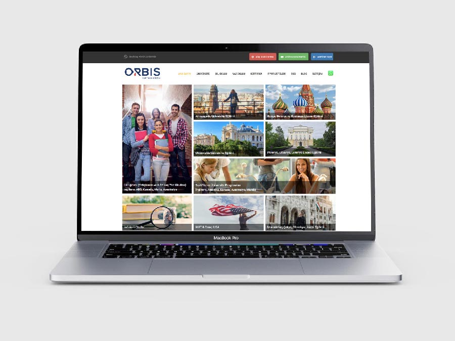 Orbis Yurtdışı Eğitim Web Sitesi & CMS & CRM